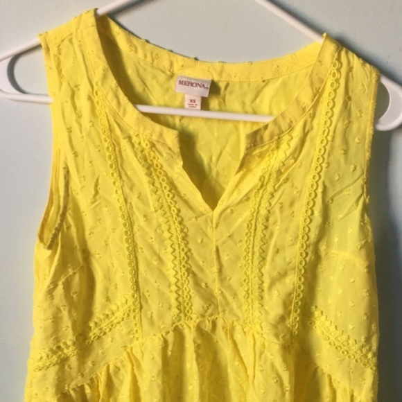 Merona Tops - Fashion Women Yellow clip spot blouse Merona Tops - Fashion Women Yellow clip spot blouse